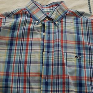 Vineyard Vines Sound Beach plaid slim fit Tucker